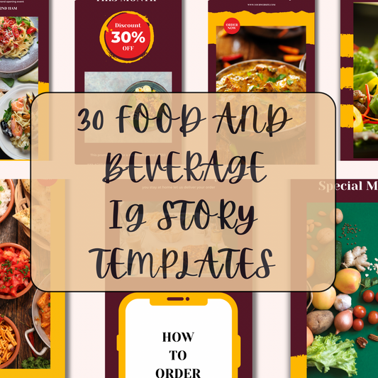 30 FOOD AND BEVERAGE INSTAGRAM STORY TEMPLATES 001